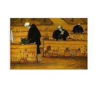 Hugo Simberg - Poster artistico da parete su tela, motivo: Il giardino della morte, decorazione per camera da letto, ufficio, cucina, regalo, senza cornice, 50 x 75 cm