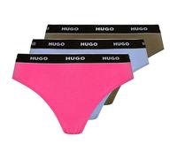 HUGO Slip Donna In Cotone Elasticizzato Confezione da Tre 50469657 Multicolor
