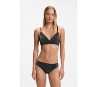 HUGO Slip elasticizzato con filo metallizzato e charm - Style SHINY BRIEF, 50570550 Nero M