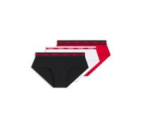 HUGO Slip in cotone elasticizzato con elastico in vita con logo in confezione da tre - Style HIPBR TRIPLET PLANET, 50492378 Nero / Rosso / Bianco M