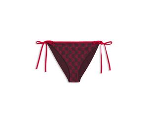 HUGO Slip per bikini con logo stampato a strati - Style MONOGRAM SIDE TIE, 50555665 Rosso L