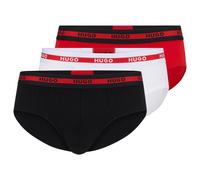 HUGO Slip rosso fuoco / nero / bianco Uomo HUGO XL rosso fuoco / nero / bianco