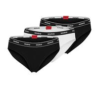 HUGO Slip Triplet a Righe Lettera, Aperto Vari 970, M (Pacco da 3) Donna