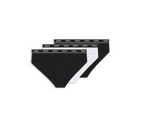 HUGO Slip in cotone elasticizzato con elastico in vita con logo in confezione da tre - Style TRIPLET BRIEF STRIPE, 50469657 Bianco / Nero M