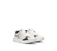 HUGO Sneakers con dettagli in mesh e tirante posteriore - Style Leon_Runn_mepu, 50541578 Bianco / Blu scuro 35