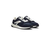 HUGO Sneakers con rifiniture in pelle scamosciata e dettagli con logo - Style GO3_nymf, 50573605 Blu scuro 44