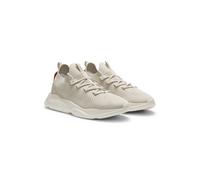 HUGO Sneakers in maglia con suola in EVA goffrata con logo - Style Leon_runn_knmf, 50563493 Beige chiaro 46