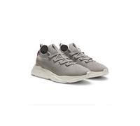 HUGO Sneakers in maglia con suola in EVA goffrata con logo - Style Leon_runn_knmf, 50563493 Grigio chiaro 46