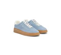 HUGO Sneakers in pelle scamosciata con loghi sovrapposti - Style Lyzz_Tenn_sdpu, 50563568 Celeste 39