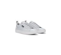 HUGO Sneakers in similpelle con etichetta con logo laterale - Style Morrie_Tenn_pusd, 50529801 Grigio chiaro 38
