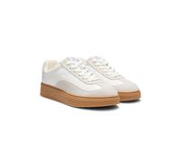 HUGO Sneakers low-top con profili in pelle scamosciata - Style Lyzz_Tenn_bpsd, 50552700 Bianco 41