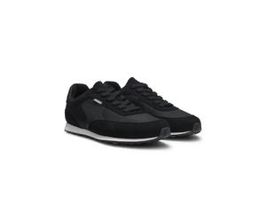 HUGO Sneakers stringate in ripstop con suola in gomma EVA - Style Jared_runn_nyrpmf, 50569104 Nero 45