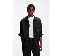 HUGO Sovracamicia in tela - Style Emmond, 50482701 Nero S