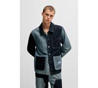HUGO Sovracamicia relaxed fit in denim misti - Style Eberse, 50534188 Blu scuro XS