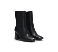 HUGO Stivaletti in pelle con tacco a blocco - Style Ariela_Bootie_NAPU, 50531789 Nero 35