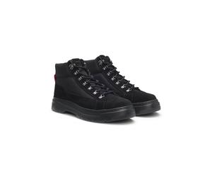 HUGO Stivali ibridi in pelle scamosciata e tela - Style Urian_halb_sdny, 50557715 Nero 45