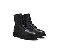 HUGO Stivali stringati in pelle liscia con zip laterale - Style Draven_Zipb_lt, 50573033 Nero 39