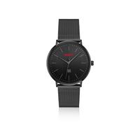 HUGO #Style 3H orologio total black con bracciale maglia mesh - Style #STYLE, 58858254 Nero pz.