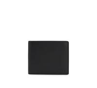Hugo Portafoglio Subway Trifold in pelle con logo goffrato Nero Uomo