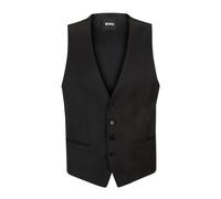 BOSS Gilet slim fit in serge di lana vergine - Style H-Huge-Vest-B1, 50469160 Nero 50