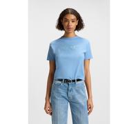 HUGO T-shirt a girocollo in cotone con stampa della stagione - Style Damacia_3, 50535491 Celeste S