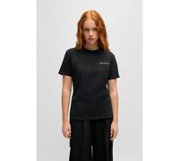 HUGO T-shirt a girocollo in cotone con stampa della stagione - Style Damacia_3, 50535491 Nero L