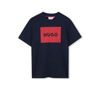 HUGO T-shirt per bambini in cotone con logo - Style G00572/10P04A, G00572 Blu scuro 138
