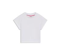 HUGO T-shirt corta per bambini in cotone con logo iridescente - Style G00389/10P04A, G00389 Bianco 126