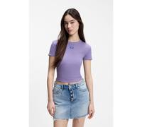 HUGO T-shirt cropped slim fit in cotone elasticizzato - Style Baby Tee_B, 50510749 Lilla XL