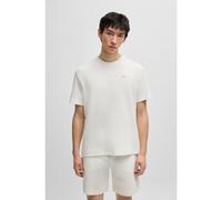 HUGO T-shirt del pigiama con lavorazione a nido d'ape e logo ricamato - Style Austin T-Shirt, 50532011 Bianco XL