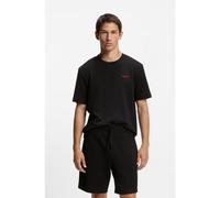 HUGO T-shirt del pigiama con lavorazione a nido d'ape e logo ricamato - Style Austin T-Shirt, 50532011 Nero XXL