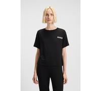 HUGO T-shirt del pigiama relaxed fit in jersey elasticizzato con logo a contrasto - Style UNITE_T-SHIRT, 50490707 Nero XL