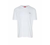 T-shirt HUGO Cotton Chest Logo manica corta bianco nero - XL