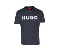 T-shirt HUGO Dulivio manica corta blu scuro bianco - XL