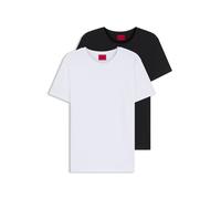 HUGO T-shirt in confezione da due - Style HUGO-Round, 50325440 Bianco / Nero S