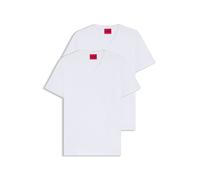 HUGO T-shirt in cotone elasticizzato con scollo a V in confezione da due - Style HUGO-V, 50325417 Bianco XXXL