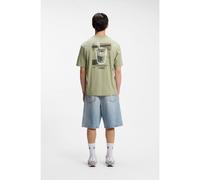 HUGO T-shirt in jersey di cotone con grafica con logo - Style Nurobos, 50566027 Calce M
