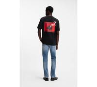 HUGO T-shirt in jersey di cotone con grafica sulla parte posteriore - Style Derlyns, 50557618 Nero XL
