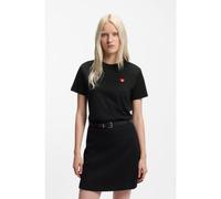 HUGO T-shirt in jersey di cotone con logo a forma di cuore - Style Damacia_6, 50562145 Nero XS