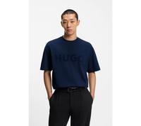 HUGO T-shirt in jersey di cotone con logo riflettente - Style Dinkee, 50525765 Blu scuro XS