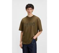 HUGO T-shirt oversize in cotone con logo riflettente decorativo - Style Dinkee, 50525765 Verde L