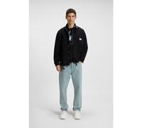 HUGO T-shirt in jersey di cotone con logo stampato blu - Style Nico, 50522376 Nero S