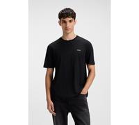 HUGO T-shirt in jersey di cotone con logo stampato - Style Dero222, 50466158 Nero XS