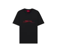 HUGO T-shirt in jersey di cotone con stampa cane - Style Didug, 50548557 Nero L