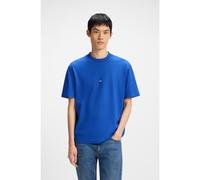 HUGO T-shirt in jersey di cotone con toppa con logo - Style Nieros, 50509991 Blu XS
