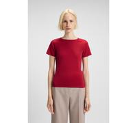 HUGO T-shirt in misto cotone con logo scomposto ricamato - Style Deloris, 50512002 Rosso S