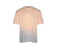 HUGO T-shirt in jersey di cotone con logo effetto dip-dye - Style Nalono_F, 50560732 Arancio chiaro XL