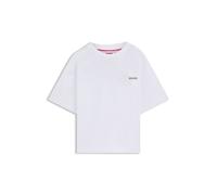 HUGO T-shirt per bambini in cotone con grafica sulla parte posteriore ispirata alla boxe - Style G00444/10P04A, G00444 Bianco 150