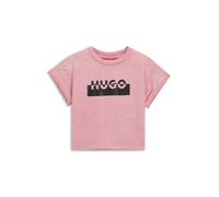 HUGO T-shirt per bambini in cotone con logo spezzato - Style G00488/48H04A, G00488 Rosa 162