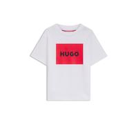 HUGO T-shirt regular fit in cotone con logo rosso per bambini - Style G00572/09B04A, G00572 Bianco 162